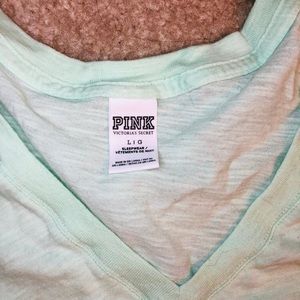 NEON GREEN •PINK• V-NECK TEE